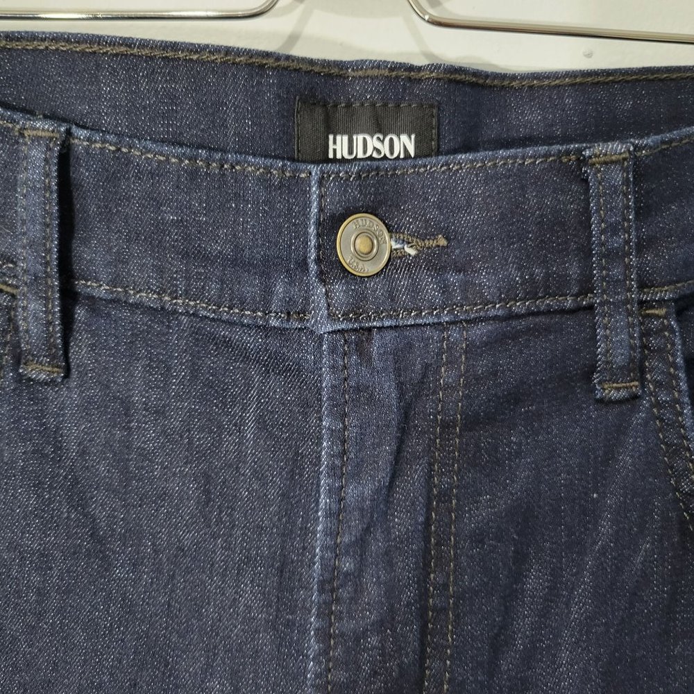 Hudson Men's Jeans Blake Slim Straight Size 34 Color Dark Blue - Picture 7 of 9